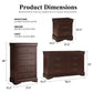 3-Piece Transitional Bedroom Storage Set with Nightstand, Chest & Dresser (Mirror Optional)