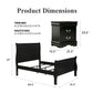 3-Piece Transitional Sleigh Bedroom Set with Solid Wood Bed & 2 Nightstands | Timeless Wood Design