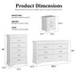 3-Piece Transitional Bedroom Storage Set with Nightstand, Chest & Dresser (Mirror Optional)