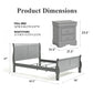 3-Piece Transitional Sleigh Bedroom Set with Solid Wood Bed & 2 Nightstands | Timeless Wood Design