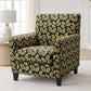 Mid-Century Modern Jacquard Accent Chair with Soft Track Arms