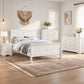 4-Piece Transitional Sleigh Bedroom Set with Solid Wood Bed, Nightstand, Chest & Dresser (Mirror Optional)