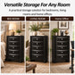 Transitional 5-Drawer Chest with Solid Wood Construction – No Assembly Required