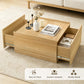 Transitional Coffee Table with Dual Storage Drawers – Modern Wood Look Living Room Table