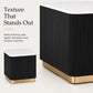 Modern Marble End Table – Genuine Marble Top & Gold Stainless Steel Base