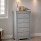 Transitional Solid Wood Chest with English Dovetail Drawers and Bracket Feet