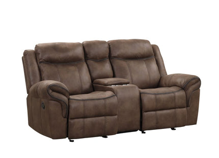 Glider Loveseat with Console | NX6001BR-LV