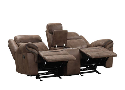 Glider Loveseat with Console | NX6001BR-LV