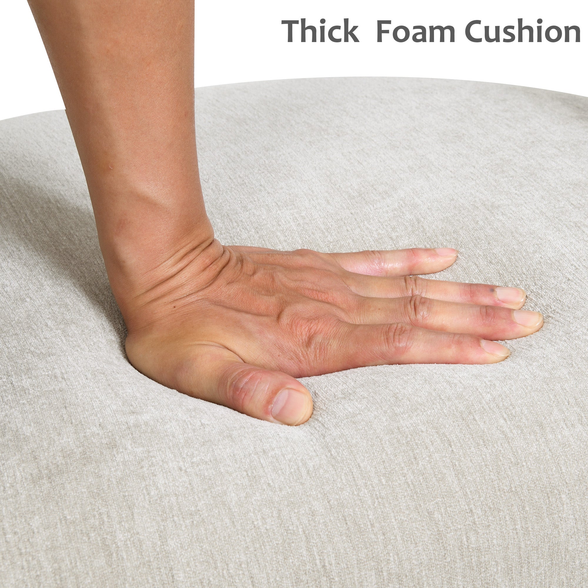 Rolling Barrel-Back Accent Chair with Casters – Contemporary Upholstered Arm Chair