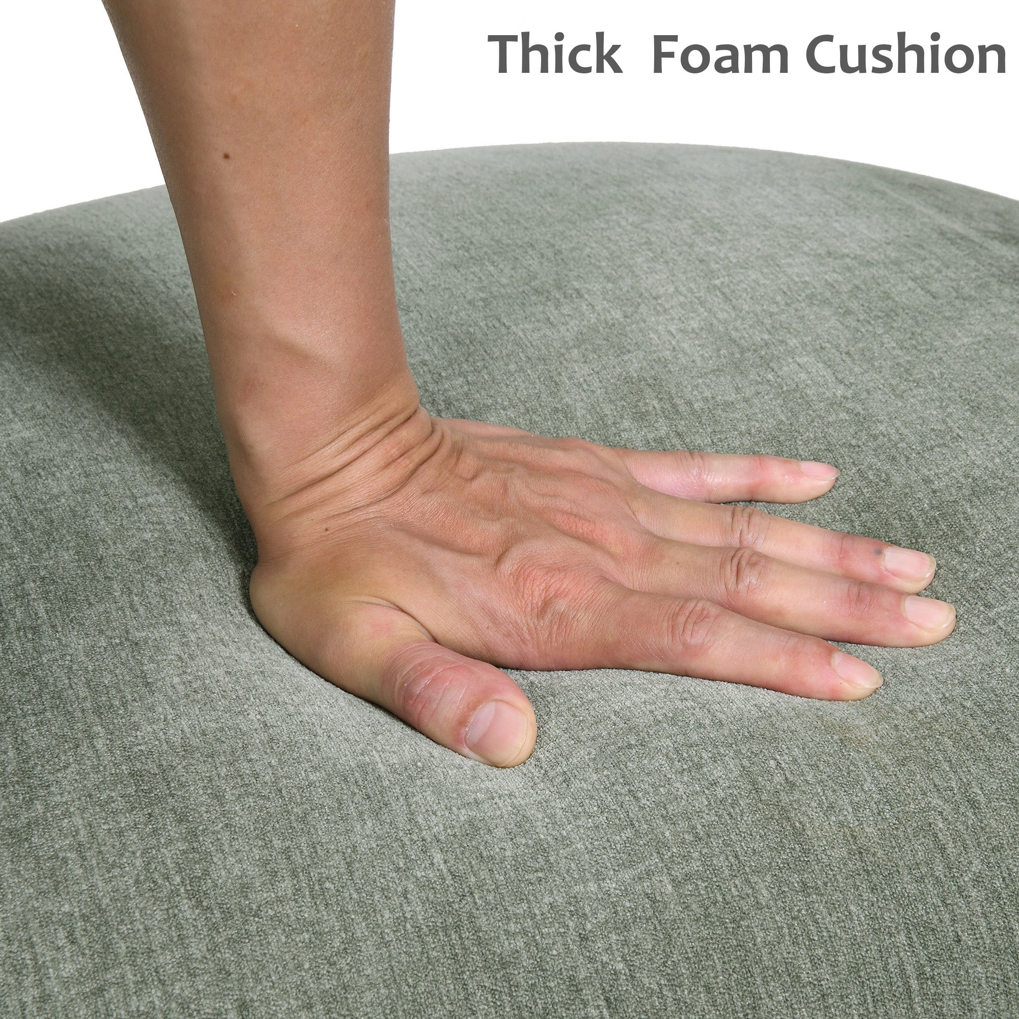 Rolling Barrel-Back Accent Chair with Casters – Contemporary Upholstered Arm Chair