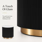 Modern Marble End Table – Genuine Marble Top & Gold Stainless Steel Base