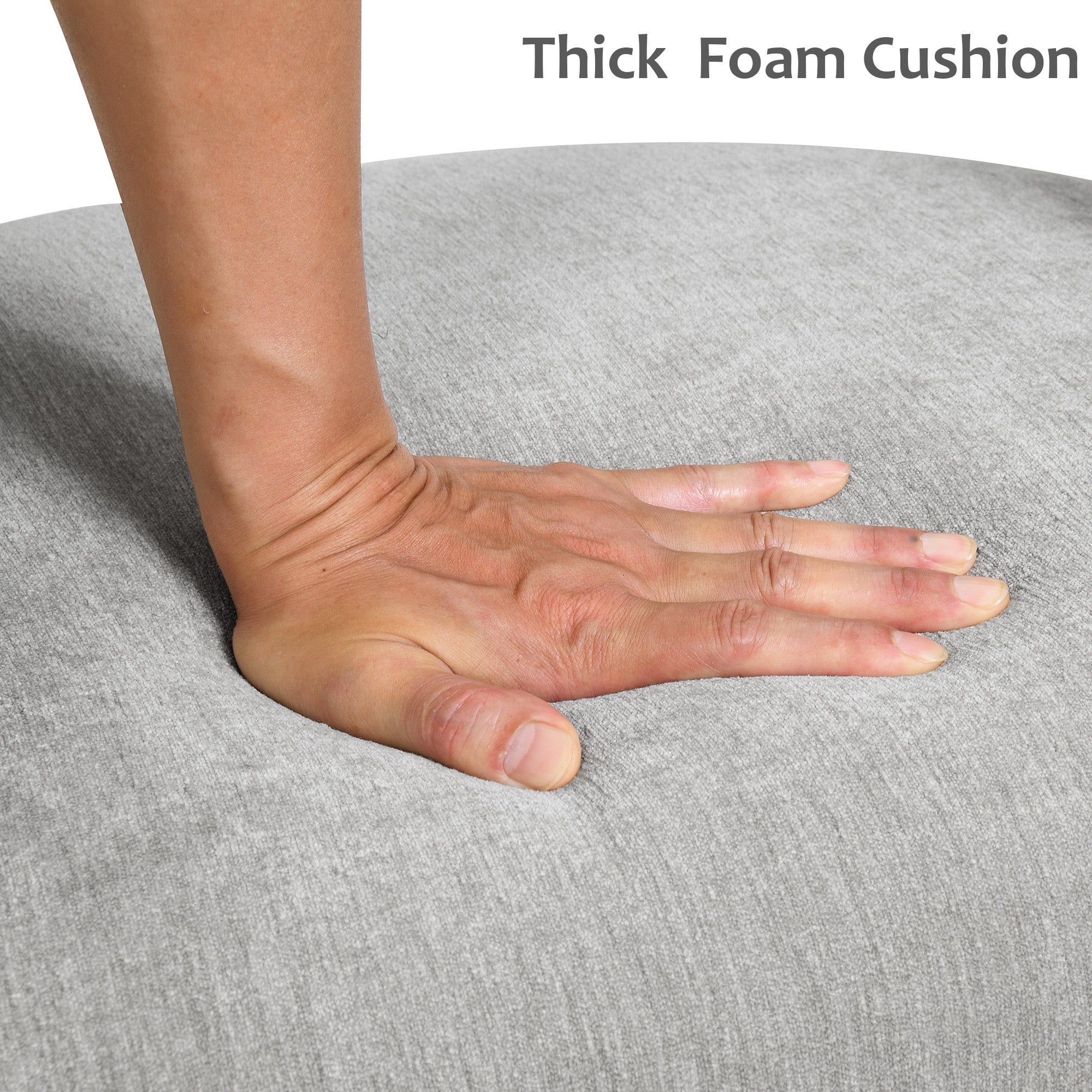 Rolling Barrel-Back Accent Chair with Casters – Contemporary Upholstered Arm Chair