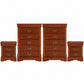 Transitional Solid Wood Chest with English Dovetail Drawers and Bracket Feet