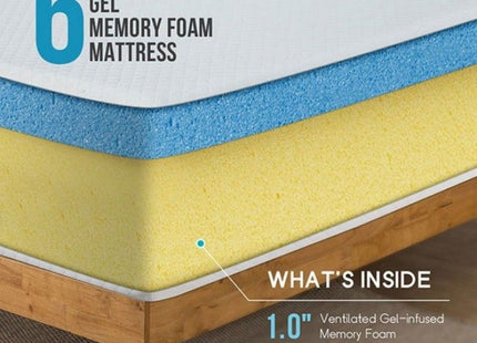 Gel Memory Foam Mattress 6 INCH | DM510