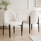 Athan 5-Piece Round Dining Table Set with Conical Metal Base & Upholstered Chairs – Black/Oak