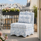 French Traditional Accent Chair with Scalloped Back and 1.75 lb High-Density Foam