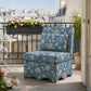French Traditional Accent Chair with Scalloped Back and 1.75 lb High-Density Foam