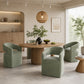 Rolling Barrel-Back Accent Chair with Casters – Contemporary Upholstered Arm Chair