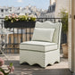 French Traditional Accent Chair with Scalloped Back and 1.75 lb High-Density Foam