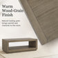 Contemporary Oak Coffee Table – Open Shelf Design with Plinth Base