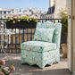 French Traditional Accent Chair with Scalloped Back and 1.75 lb High-Density Foam