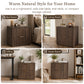 Transitional 2-Drawer Nightstand with Fluted Drawer Fronts, Marble-Look Top & No Assembly Required