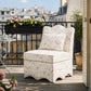 French Traditional Accent Chair with Scalloped Back and 1.75 lb High-Density Foam