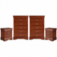 Transitional Solid Wood Chest with English Dovetail Drawers and Bracket Feet