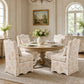 French Traditional Accent Chair with Scalloped Back and 1.75 lb High-Density Foam