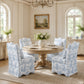 French Traditional Accent Chair with Scalloped Back and 1.75 lb High-Density Foam
