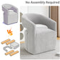 Rolling Barrel-Back Accent Chair with Casters – Contemporary Upholstered Arm Chair