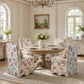 French Traditional Accent Chair with Scalloped Back and 1.75 lb High-Density Foam