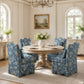 French Traditional Accent Chair with Scalloped Back and 1.75 lb High-Density Foam