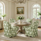 French Traditional Accent Chair with Scalloped Back and 1.75 lb High-Density Foam
