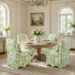 French Traditional Accent Chair with Scalloped Back and 1.75 lb High-Density Foam