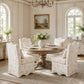 French Traditional Accent Chair with Scalloped Back and 1.75 lb High-Density Foam