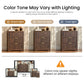 Fluted 3 Drawer Nightstand, Modern Wooden Storage Cabinet with Ribbed Drawer Fronts