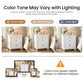 Traditional 3-Drawer Nightstand with Solid Wood Legs, Quick Assembly