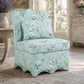French Traditional Accent Chair with Scalloped Back and 1.75 lb High-Density Foam