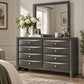 Transitional 8-Drawer Dresser with Solid Wood Construction – Optional Mirror