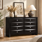 Transitional 8-Drawer Dresser with Solid Wood Construction – Optional Mirror