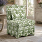 French Traditional Accent Chair with Scalloped Back and 1.75 lb High-Density Foam