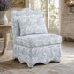 French Traditional Accent Chair with Scalloped Back and 1.75 lb High-Density Foam
