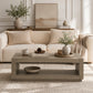 Contemporary Oak Coffee Table – Open Shelf Design with Plinth Base