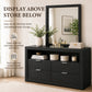 Contemporary Walnut Dresser with Optional Mirror, Finger Pull Drawers & Solid Wood Construction