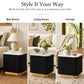 Modern Marble End Table – Genuine Marble Top & Gold Stainless Steel Base