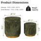 Nestable 2-Piece Storage Stool Set with 360° Swivel Base & Reversible Lid