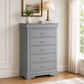 3-Piece Transitional Bedroom Storage Set with Nightstand, Chest & Dresser (Mirror Optional)