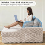 Beige Chaise Lounge-Detailed images (good support and long-lasting durability)