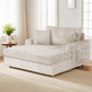 Beige Chaise Lounge – Main Image of the modern Chaise Lounge with cup holders and side pockets